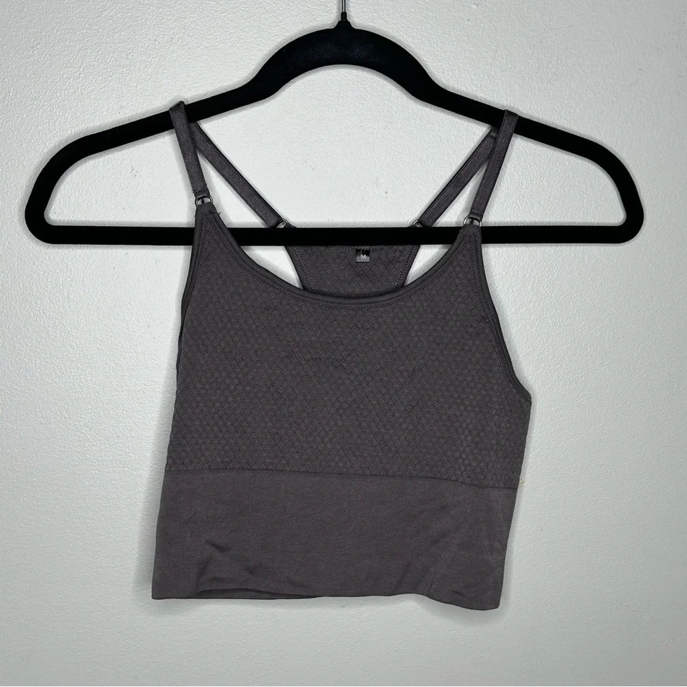 Balance Athletica Quartz Seamless Bra in Graphite